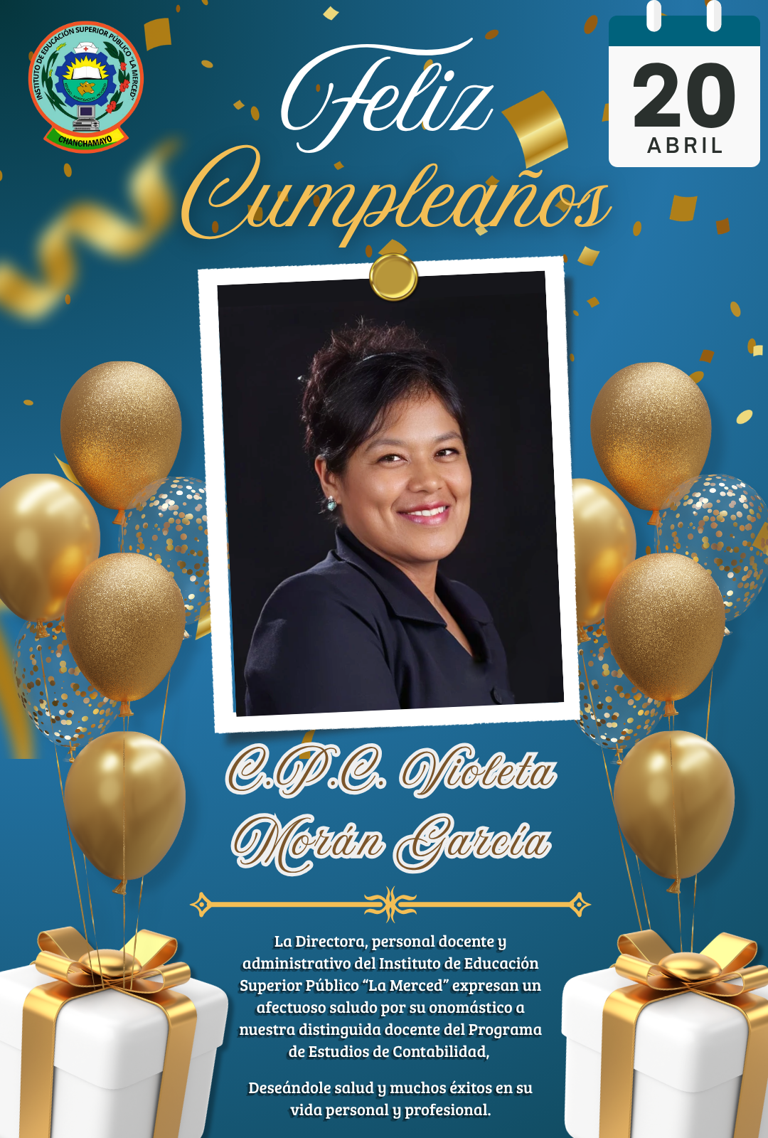 𝐂𝐔𝐌𝐏𝐋𝐄𝐀Ñ𝐎𝐒 𝐈𝐄𝐒𝐏 «𝐋𝐀 𝐌𝐄𝐑𝐂𝐄𝐃»